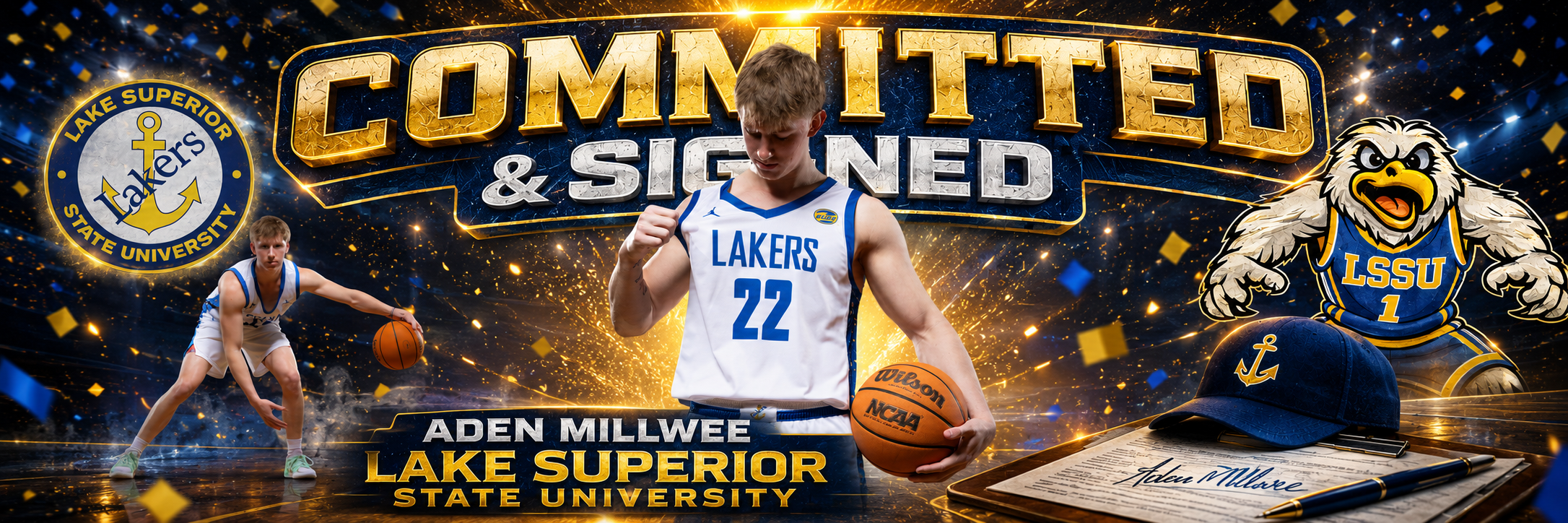 Aden Millwee committed and signed with Lake Superior State University